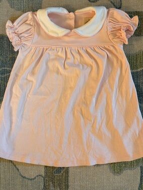 The Beaufort Bonnet Company Light Pink Top with White Peter Pan Collar
